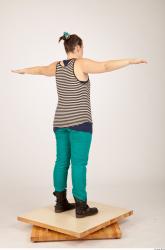 Whole Body Woman T poses Casual Average Studio photo references